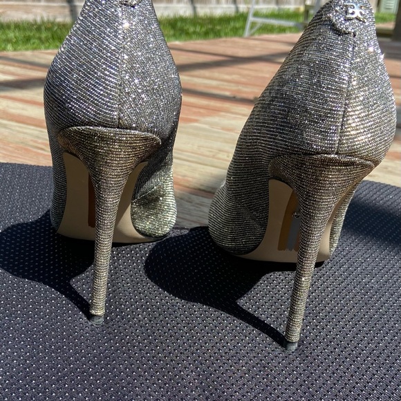Sam Eldeman Sparkling Silver Stilettos - Picture 7 of 10